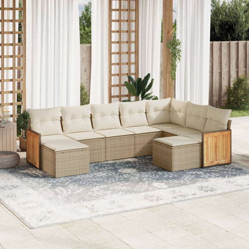 Ensemble de canapé de jardin Vidaxl