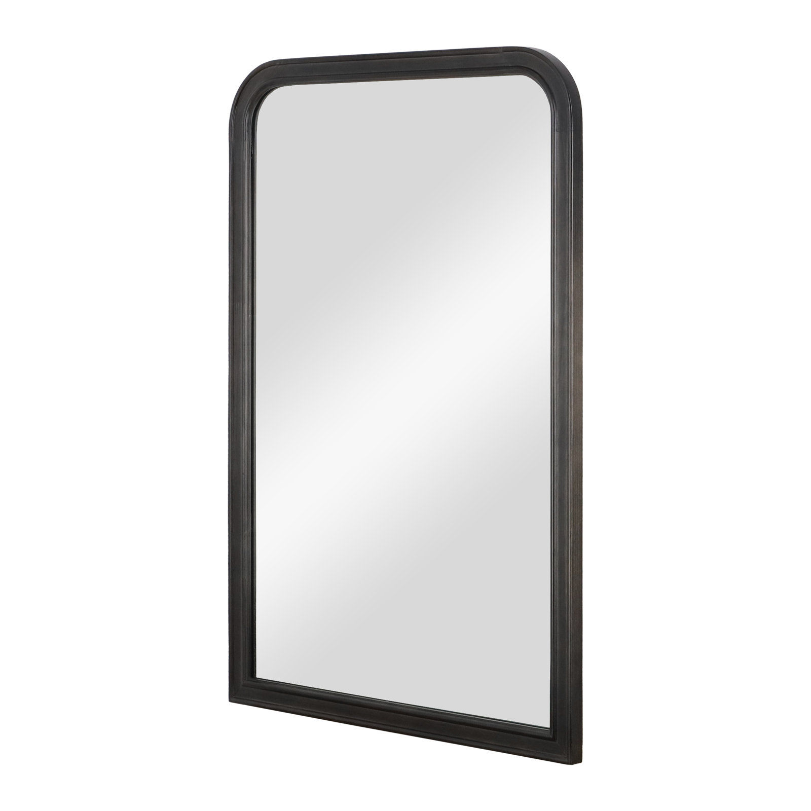 Ancell Solid Wood Mirror, 30" x 20", Black
