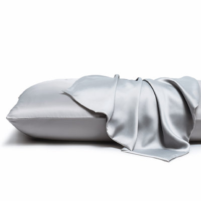 Taie d'oreiller en soie merveilleuse de qualité supérieure - 100% fibre protéique naturelle, durable, respirante, agréable pour la peau et agréable pour les cheveux