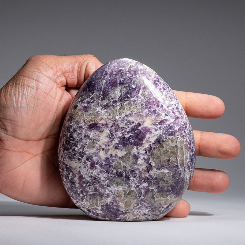 Genuine Polished Lepidolite Freeform (1.7 Lbs), 4.5" H x 4" W x 1.5" D