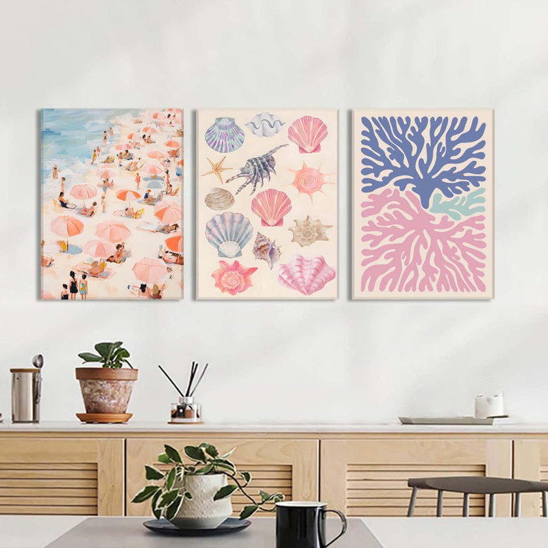 3 Piece Wrapped Canvas Print, 60 cm H x 120 cm W