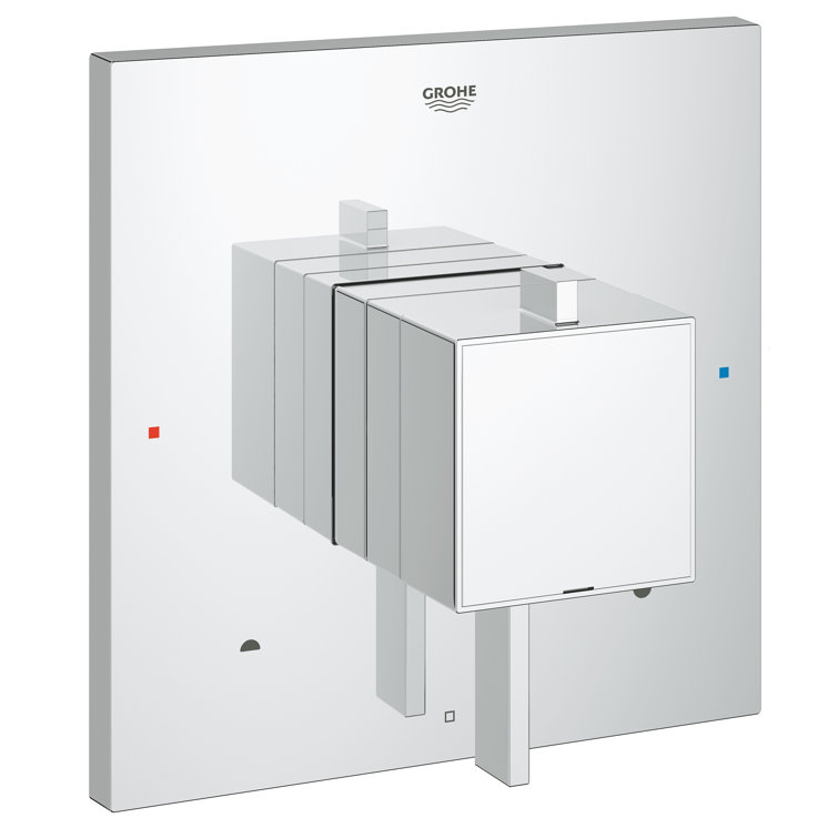 Eurocube® Square Dual Function Pressure Balance Faucet Trim