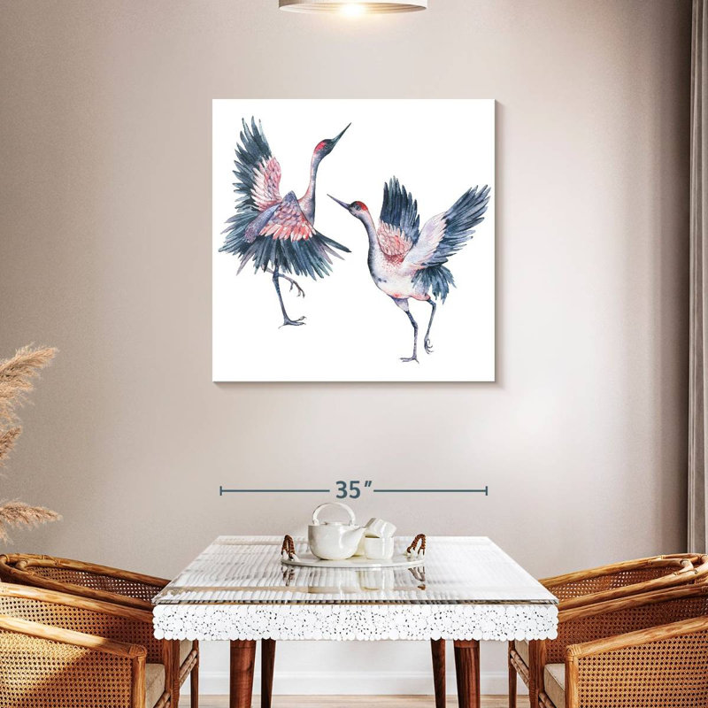 Crowle Crowned Cranes, 36" H x 36" W