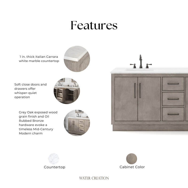 Hugo 72'' W Double Vanity, Chrome