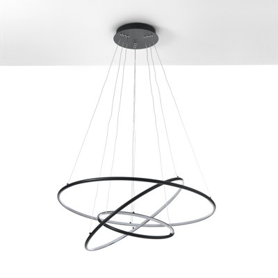 3 - Light Black LED Pendant