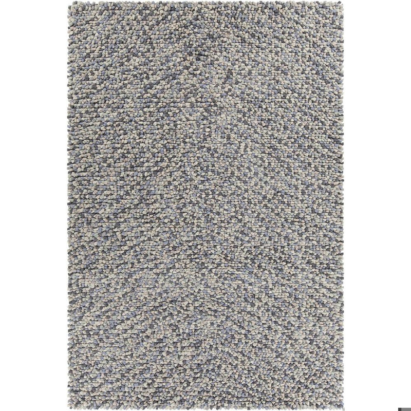 Gems Blue/Gray Area Rug, Rectangle 7'9" x 10'6", Gray