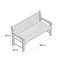 Solid Wood Eucalyptus Outdoor Bench