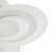 1-Matte white flower shaped LED iron ceiling light