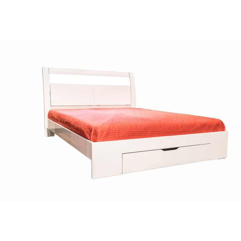 Solid Wood Standard Storage Bed