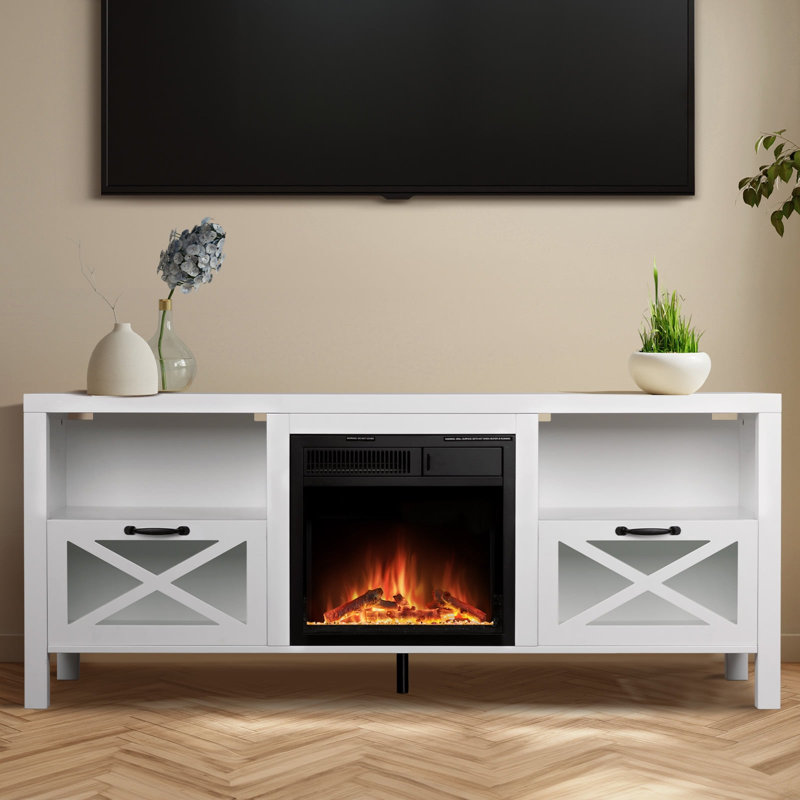 Entertainment Center for TVs up to 24" with Fireplace Included