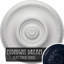 Médaillon de plafond Endurathane Raynor, DE 20 5/8 po x P 1 3/8 po (convient aux auvents jusqu'à 6 po), fini de rêve de minuit peint à la main-28584703
