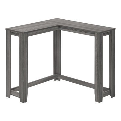Accent Table, Console, Entryway, Narrow, Corner, Living Room, Bedroom, Grey Laminate, Contemporary, Modern