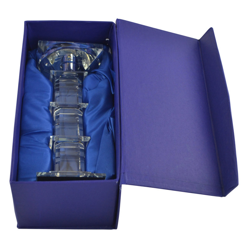 Crystal Candlestick Holder Square