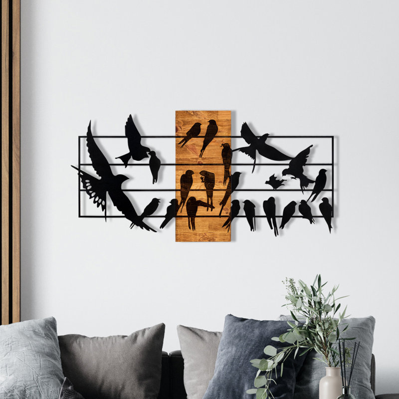 Décoration murale en bois