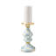 Sky Check Medium Pillar Candlestick