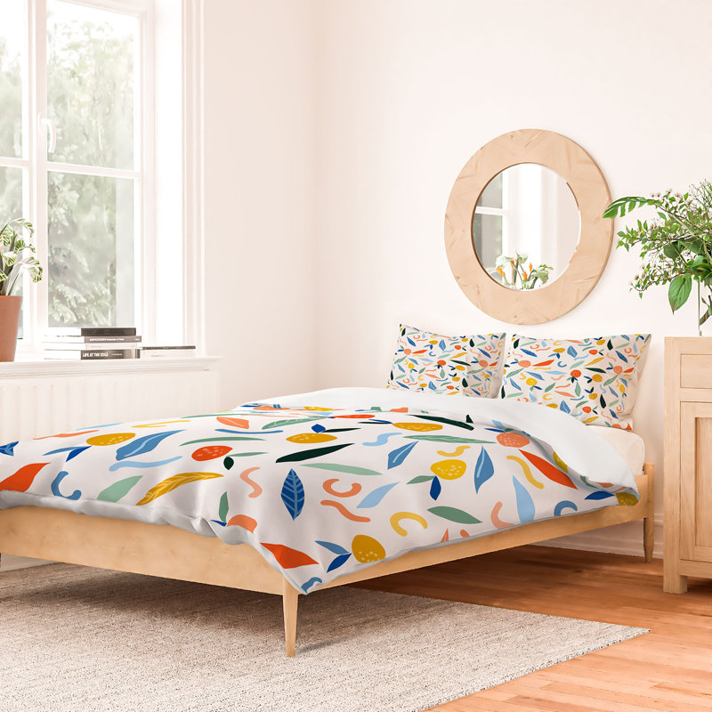 Housse de couette en microfibre bleue, Housse de couette pour grand lit