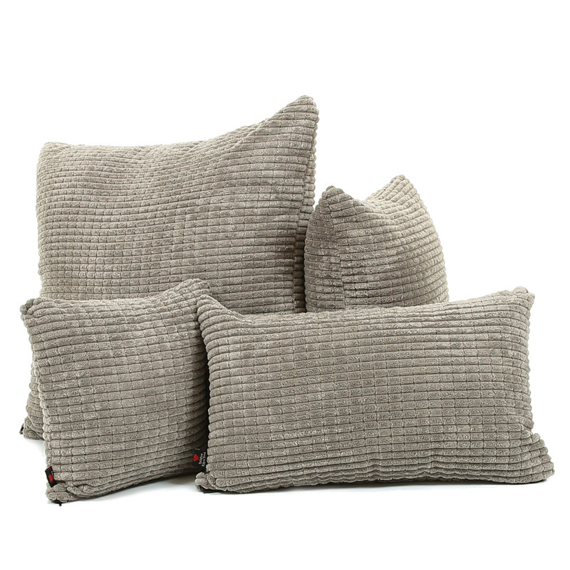 Alston Square Cushion, Large, Grey