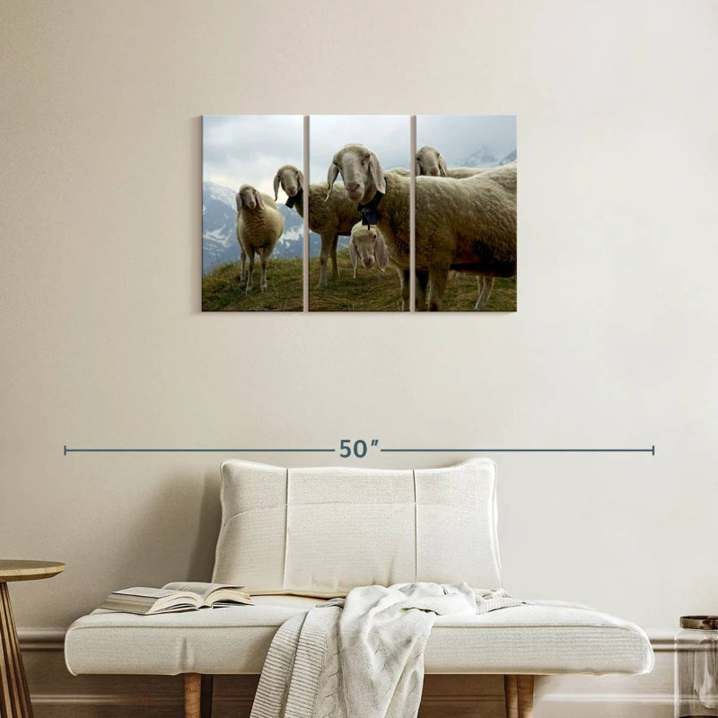Brampt Piedmont Mountain Sheep, 20" H x 33" W
