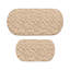 Tapis de bain 47,2 po 2 pièces en mousse viscoélastique