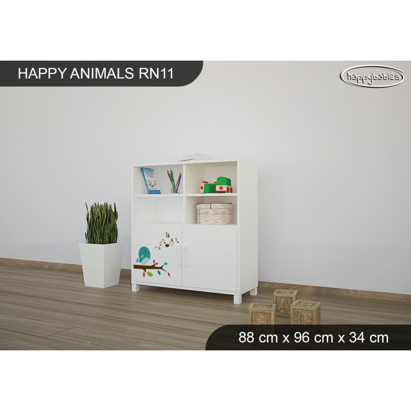 88cm W Kids Cube, White