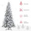 Arbre de Noël artificiel enneigé 9 pieds avec 616 branches de cèdre réalistes, ouverture automatique, décoration de Noël,