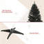 Slim Xmas Tree With Plastic Stand,5' Artificial Pencil Christmas Tree With Easy Setup-121122694-121122695