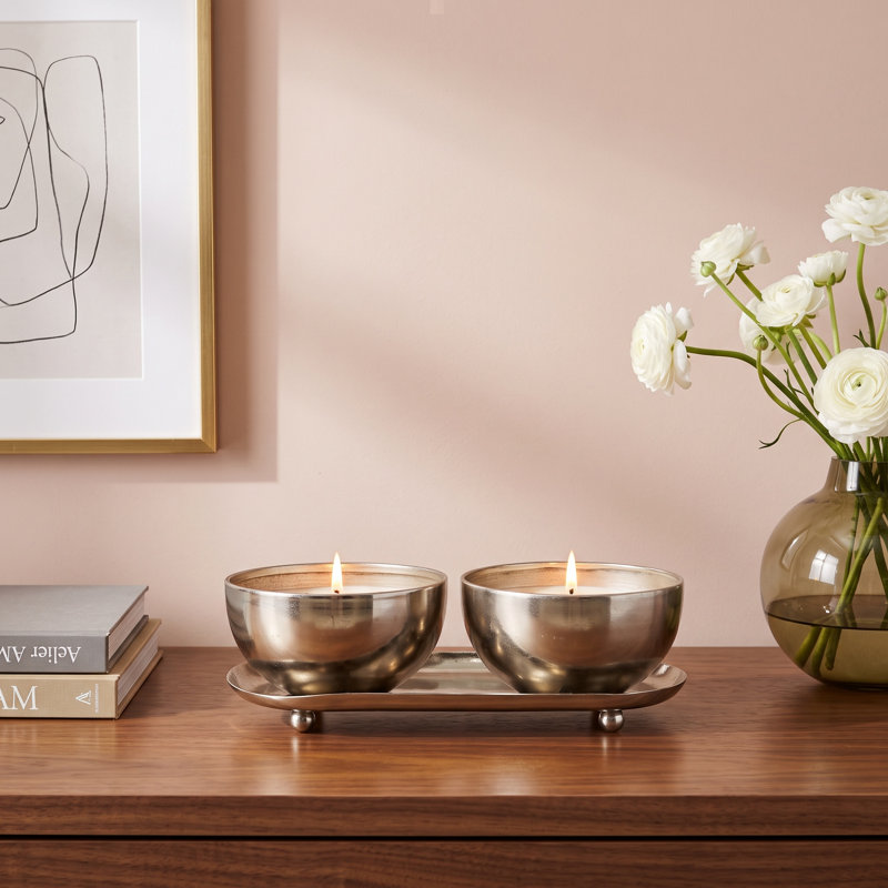 Astere Wax Melt Candle, Silver