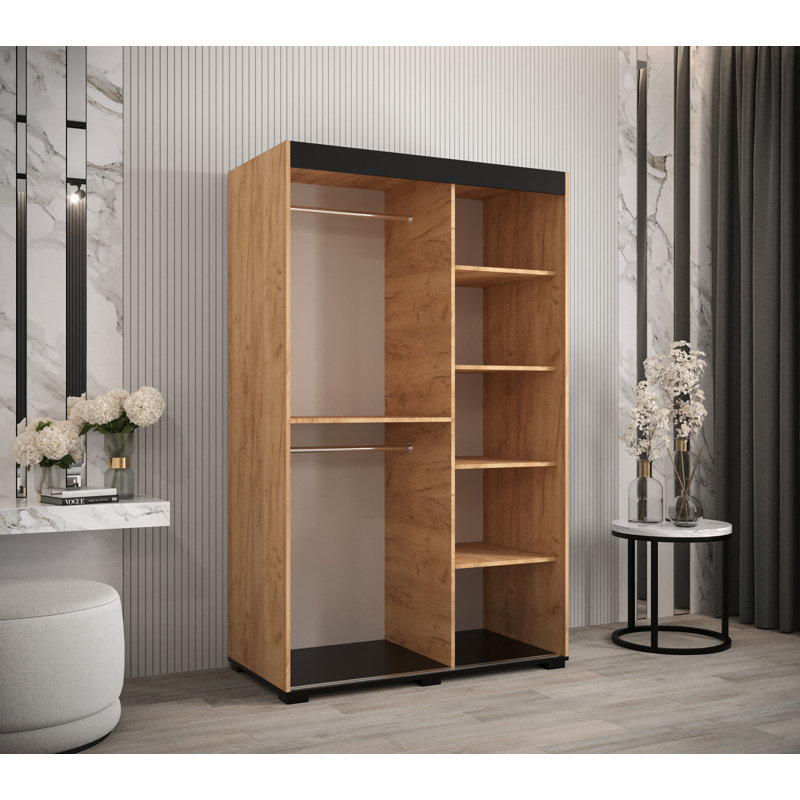Loriyah 2 Door Wardrobe, 195cm H x 120cm W x 62cm D