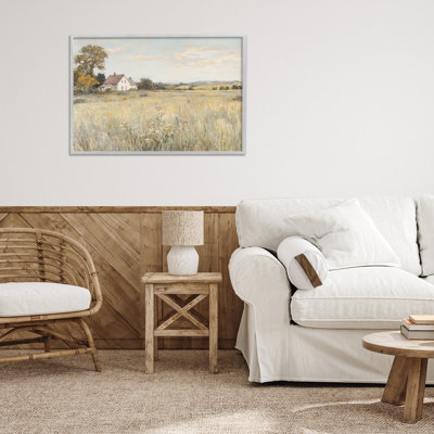 Country Living Farm House Framed Giclee, design by Petal Prints Design