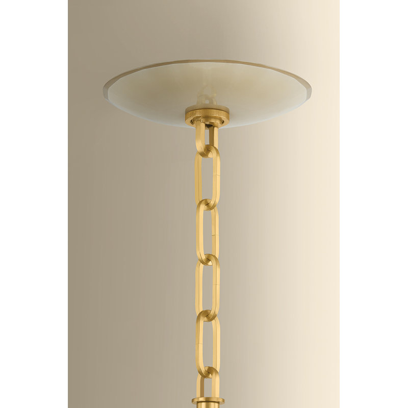 Nevins Pendant, Aged Brass, 10