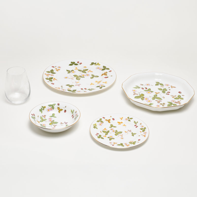 Wild Strawberry Bone China Bread And Butter Plate