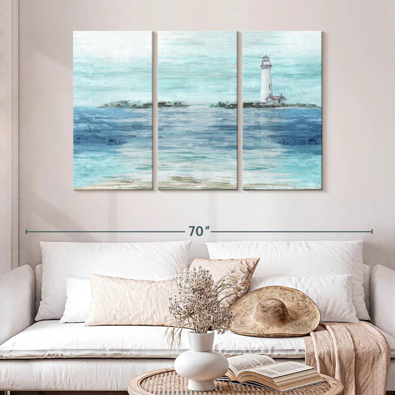 Gillard Coastal Lighthouse View, 32" H x 50" W