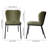 18.8'' H Tufted Fabric Upholstered Metal Side Chair-330051779