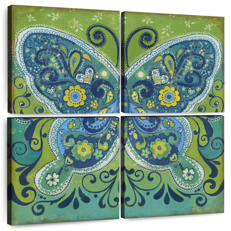 Brampt Butterfly Mosaic, 57" H x 57" W