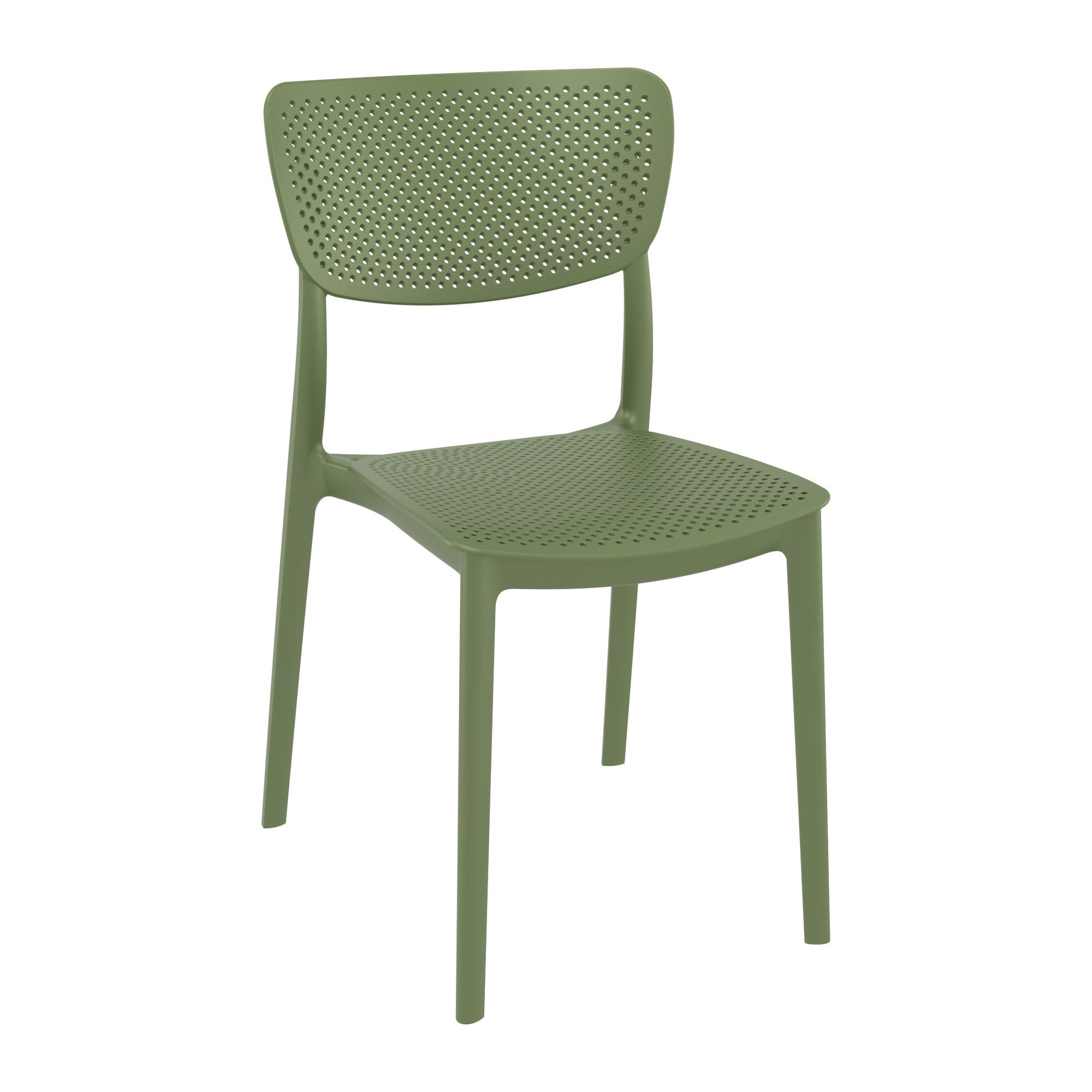 Farrah 31" Square 2-Person Bistro Set, Olive Green, 31.5" D x 31.5" W x 29.5" H