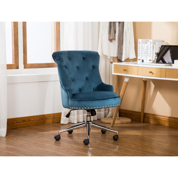 Kelly Clarkson Home Augusta Velvet Task Chair & Reviews | Wayfair