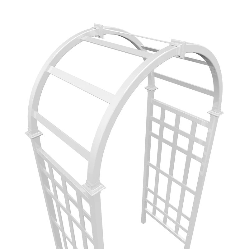 Tonnelle de jardin en vinyle blanc