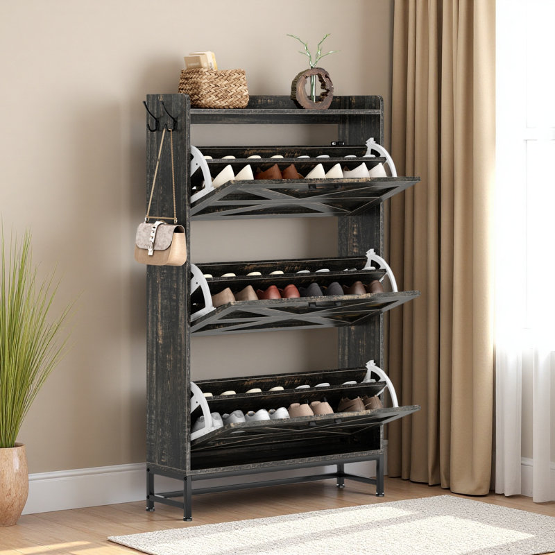 Armoire à chaussures, armoire à chaussures d'entrée de maison, armoire de rangement pour balcon d'entrée, étagère à chaussures de grande capacité
