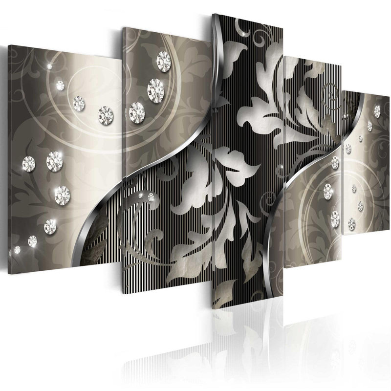 " Diamond Night " 5 - Pieces, 40" H x 80" W x 0.7" D
