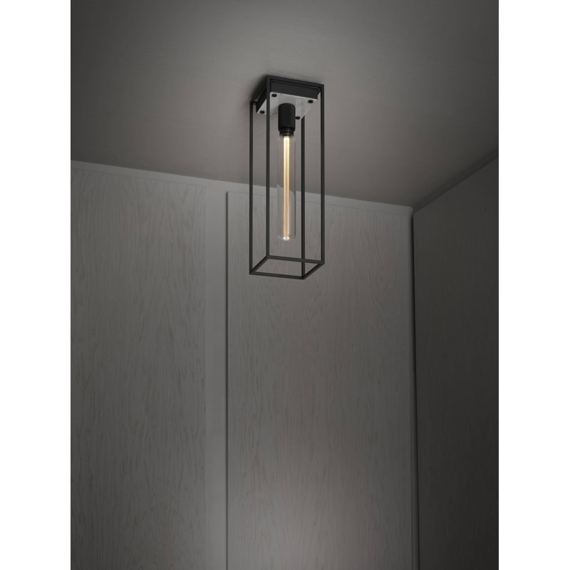 1 - Light Flush Mount, Marble White