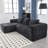 Modular Sectional Sofa, Modern Modular L-Shaped Sofa With Chaise Longue, Equipped With Small Side Pockets And Free Of Compression During Installation.-397817497