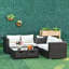 Hayslee Rattan 2 - Person Seating Group with Cushions-969136446-969136447