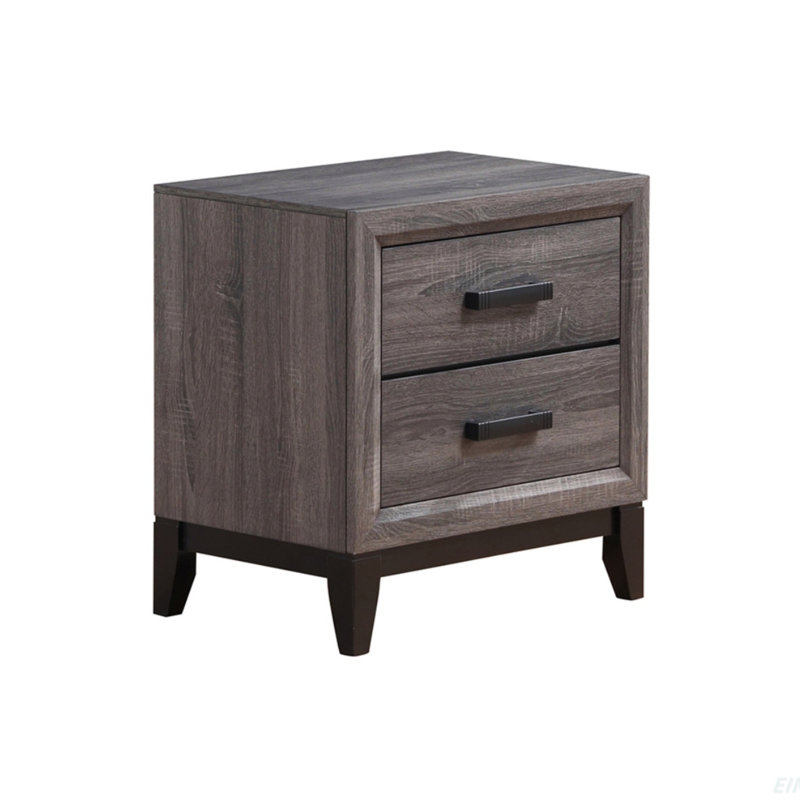 Table de chevet Mirage, Noir / gris