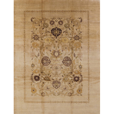 Tapis oriental brun clair