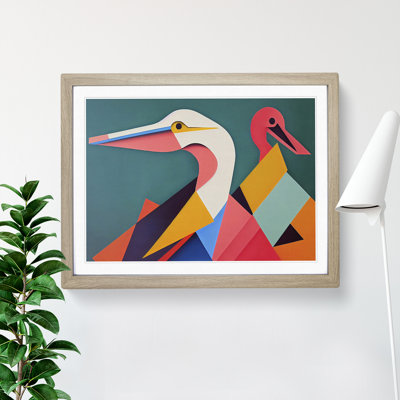 Abstract Pelicans Vol.2 - Framed Print
