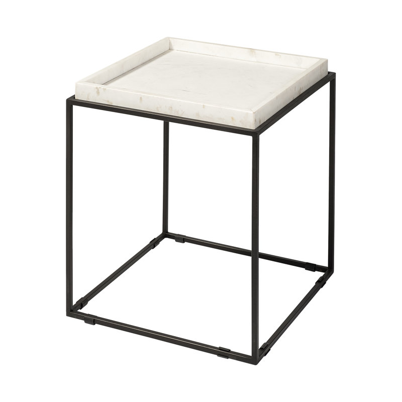 Everhart Marble Tray Top End Table