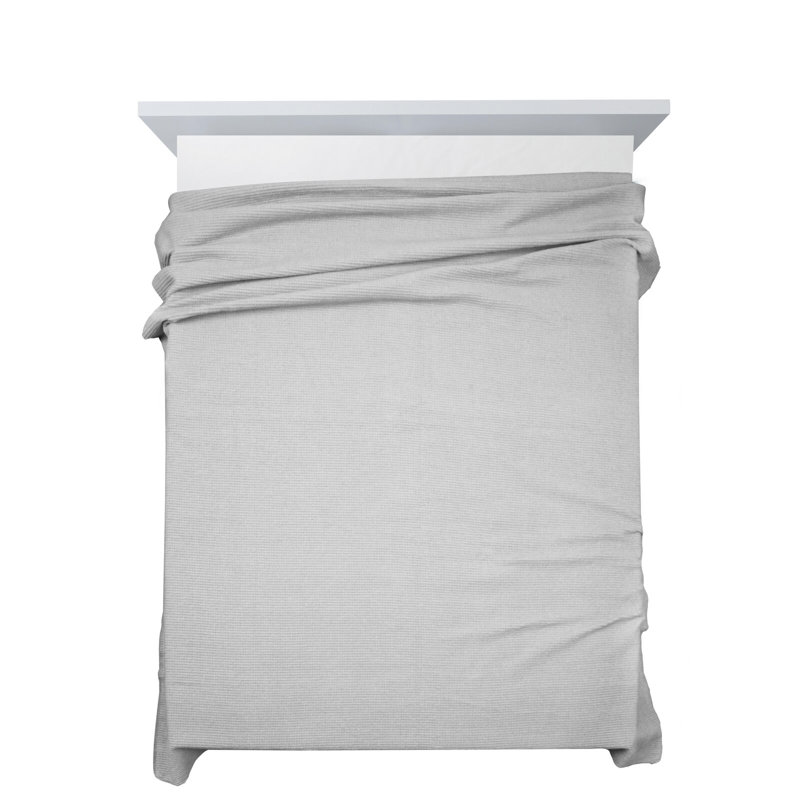Montevia Polyester No Pattern Bedspread, W200 x L220cm, Silver