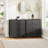 Fluted Dresser for Bedroom 27.5" Wide, 3-Drawer Dresser Nightstand for Bedroom, Modern Chest of Drawers-1022615457