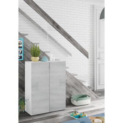 Cassand Multipurpose Cabinet Olathe, Shoe Cabinet With 2 Doors, 70X36H103 Cm