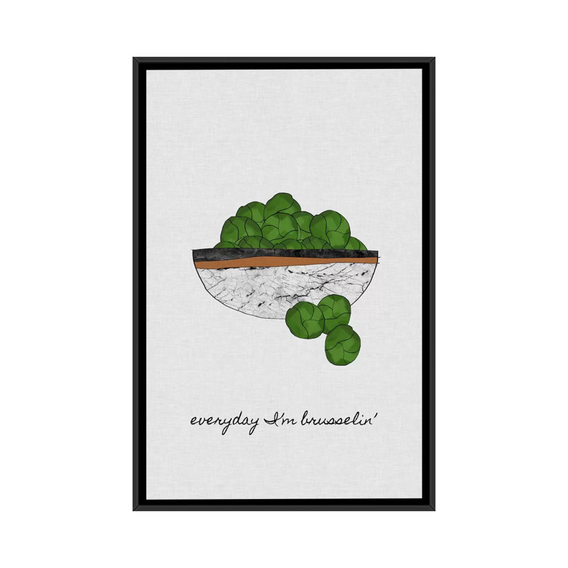 " Everyday I " by Orara Studio, 26" H x 18" W x 1.5" D, Black Framed Canvas, No Matte